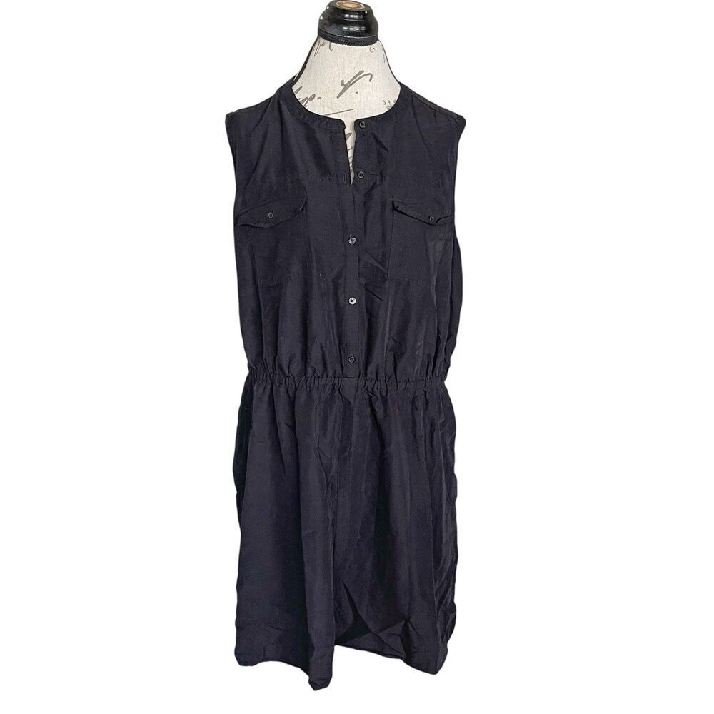 Old navy Womens Dress Sz XL Sleeveless Utility Minimalist Minimal Casual Preppy - Picture 2 of 11